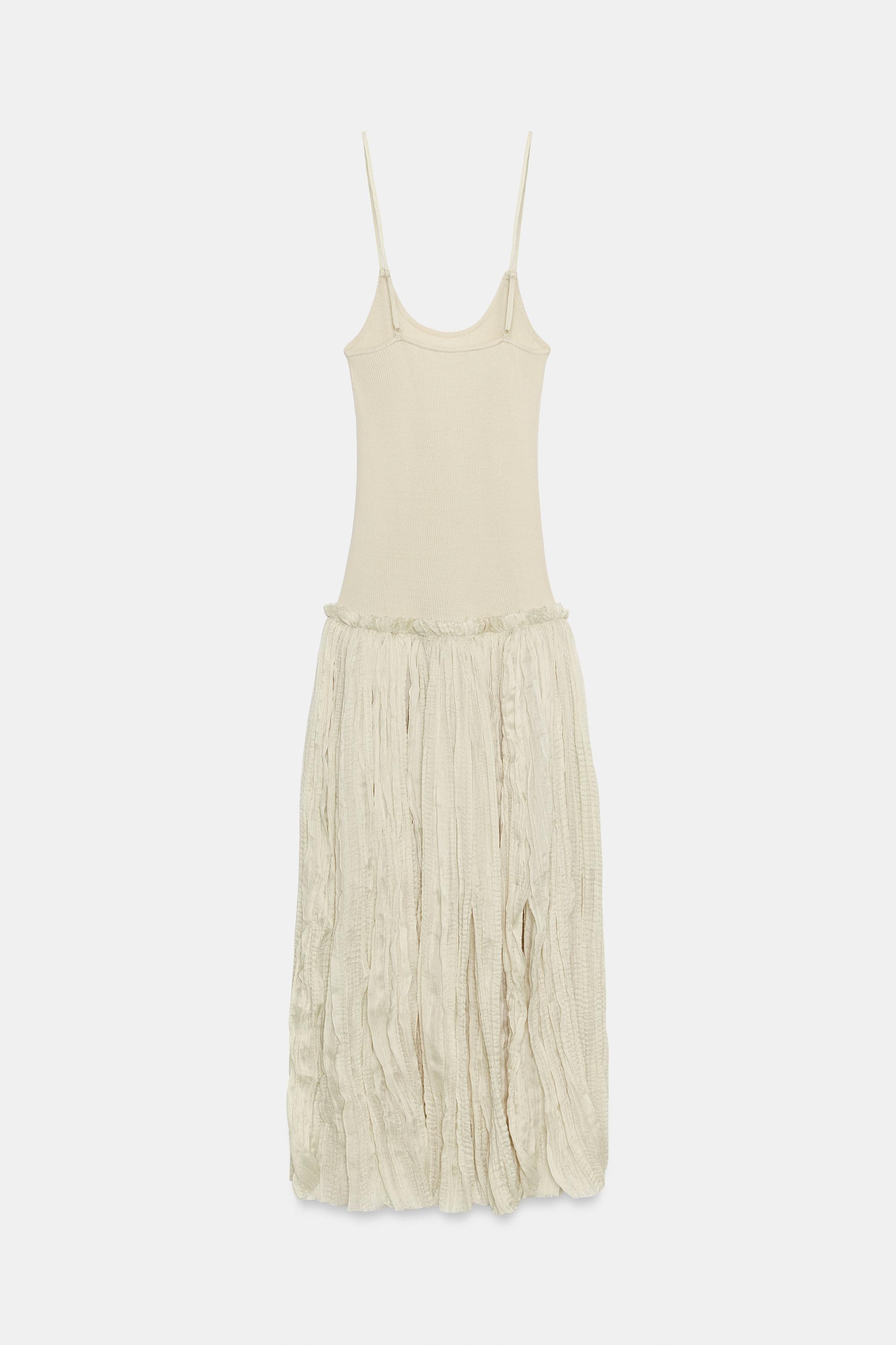 COMBINATION MIDI DRESS